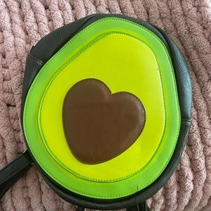 Leather Avocado Novelty Backpack Purse
